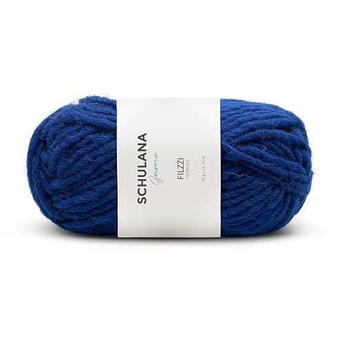 SCHULANA Filzzi, 100% Schurwolle, zum Stricken und Häkeln, ideal zum filzen, 50g ca 50m, Jeans 024 SCHULANA Filzzi, 100% Schurwolle, zum Stricken und Häkeln, ideal zum filzen, 50g ca 50m, Jeans 024 von SCHULANA