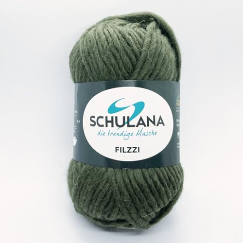 SCHULANA Filzzi, 100% Schurwolle, zum Stricken und Häkeln, ideal zum filzen, 50g ca 50m, Loden 010 SCHULANA Filzzi, 100% Schurwolle, zum Stricken und Häkeln, ideal zum filzen, 50g ca 50m, Loden 010 von SCHULANA
