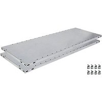 2 SCHULTE Fachboden für Schwerlastregal Z1 silber 100,0 x 30,0 cm von SCHULTE