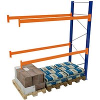 SCHULTE Anbau-Schwerlastregal 46828-N orange, blau, silber 278,6 x 110,0 x 400,0 cm von SCHULTE