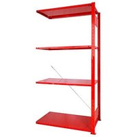 SCHULTE Anbau-Schwerlastregal Jubiläum »100 Jahre Gebr. Schulte« 32655-4-3000 feuerrot 100,0 x 50,0 x 200,0 cm von SCHULTE