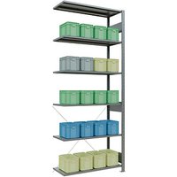 SCHULTE Anbau-Schwerlastregal MULTIplus 150 12746 silber 100,0 x 40,0 x 250,0 cm SCHULTE Anbau-Schwerlastregal MULTIplus 150 12746 silber 100,0 x 40,0 x 250,0 cm von SCHULTE