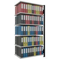 SCHULTE Anbau-Schwerlastregal MULTIplus150 36046-S schwarz/lichtgrau 100,0 x 60,0 x 200,0 cm von SCHULTE