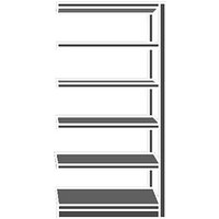 SCHULTE Anbau-Schwerlastregal 194007-V silber 80,0 x 30,0 x 150,0 cm von SCHULTE