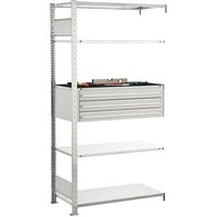 SCHULTE Anbauregal 14685 silber 100,0 x 50,0 x 200,0 cm von SCHULTE