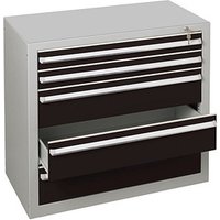 SCHULTE Schubladenblock für Thekenmodul, schwarz, lichtgrau 100,0 x 50,0 x 90,0 cm von SCHULTE
