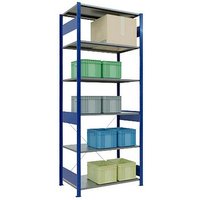 SCHULTE Schwerlastregal MULTIplus 150 12661-B enzianblau 100,0 x 60,0 x 250,0 cm von SCHULTE
