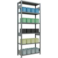 SCHULTE Schwerlastregal MULTIplus 250 12941-LR silber 100,0 x 40,0 x 250,0 cm SCHULTE Schwerlastregal MULTIplus 250 12941-LR silber 100,0 x 40,0 x 250,0 cm von SCHULTE