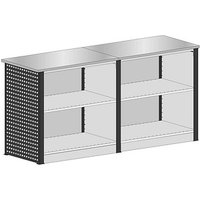 SCHULTE Thekenmodul-Set 1 gerade, schwarz, lichtgrau 211,2 x 78,0 x 103,5 cm SCHULTE Thekenmodul-Set 1 gerade, schwarz, lichtgrau 211,2 x 78,0 x 103,5 cm von SCHULTE