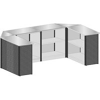 SCHULTE Thekenmodul-Set 3 U-Form, schwarz, lichtgrau 357,2 x 183,6 x 103,5 cm SCHULTE Thekenmodul-Set 3 U-Form, schwarz, lichtgrau 357,2 x 183,6 x 103,5 cm von SCHULTE