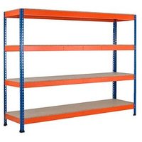 SCHULTE Weitspannregal Z1 18273-N blau/orange 214,6 x 92,6 x 198,1 cm SCHULTE Weitspannregal Z1 18273-N blau/orange 214,6 x 92,6 x 198,1 cm von SCHULTE
