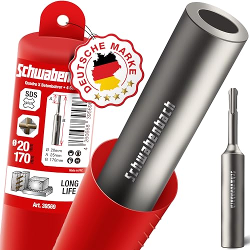 SCHWABENBACH® SDS PLUS Erdnageleintreiber – Ideal zum Einstecken von Tiefenerdern 170 x Ø 25 mm, Innen-Ø 20 mm | Perfekt für Erdungsspieße und Erdverankerungen (SDS PLUS Eintreiber, N/A) von SCHWABENBACH