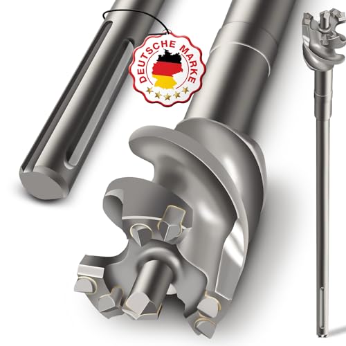 SCHWABENBACH ® SDS Max Durchbruchbohrer 80mm x 600 - Betonbohrer - Präzises & schnelles Bohren in Beton - Premium Qualität mit Hartmetall Spitze BREAKING von SCHWABENBACH