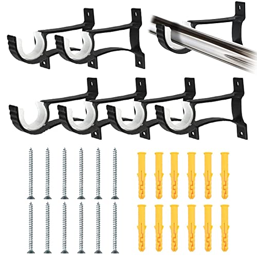 SCHYIDA 6 Stück Vorhangstangenhalter 22mm Gardinenstangenhalter Schwarz Deckenhalterung Gardinenstange Wand Gardinenstange Halterung Vorhangstangen Halterung Wandhalterung Vorhangstange für Gardinen SCHYIDA 6 Stück Vorhangstangenhalter 22mm Gardinenstangenhalter Schwarz Deckenhalterung Gardinenstange Wand Gardinenstange Halterung Vorhangstangen Halterung Wandhalterung Vorhangstange für Gardinen von SCHYIDA