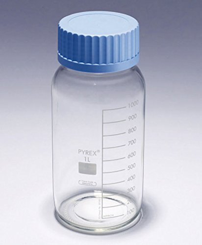 SCILABWARE 002004 Weithalsflaschen Pyrexflaschen ohne Deckel, Inhalt 500 ml, 10 Stück von SCILABWARE