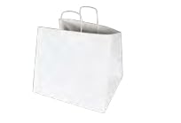 Weiße glatte Papiertüten - ohne Druck (250 Stück) (360 x 330 x 320 mm) von SCRIBO