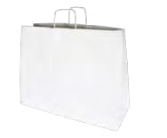 Weiße glatte Papiertüten - ohne Druck (250 Stück) (500 x 180 x 390 mm) von SCRIBO
