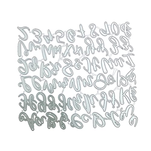 Metall-Stanzform mit englischen Buchstaben, geprägt, Karbonstahl, Schablone für Scrapbooking, englische Buchstaben, Prägeschablone von SCUDGOOD