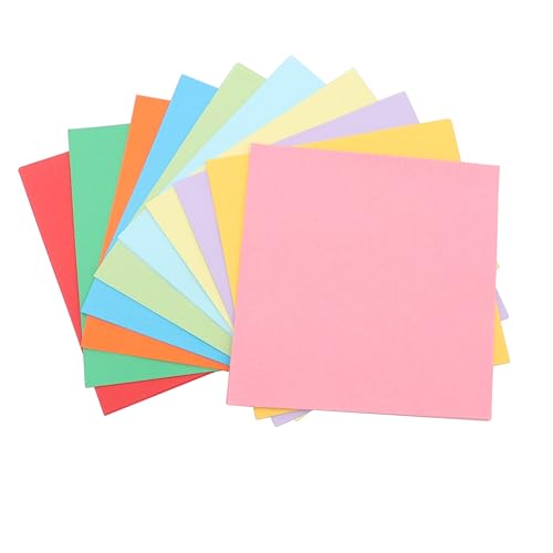 SCXCLY Origami-Papier, 10 Farben (150 mm x 150 mm), gemischte Verpackung, für Bastelarbeiten, mit schönen Wünschen, 300 Blatt von SCXCLY