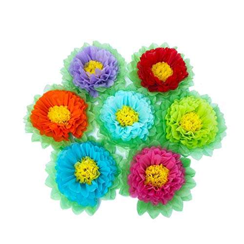 SD SPARKLING DREAM Seidenpapier Blumen Papier Pompon Deko für Party Dekorationen Geburtstag Feier Hochzeit und Outdoor Dekoration 35cm Rot, Lila, Orange, Blau, Hellblau, Hellgrün, Hot Pink SD SPARKLING DREAM Seidenpapier Blumen Papier Pompon Deko für Party Dekorationen Geburtstag Feier Hochzeit und Outdoor Dekoration 35cm Rot, Lila, Orange, Blau, Hellblau, Hellgrün, Hot Pink von SD SPARKLING DREAM