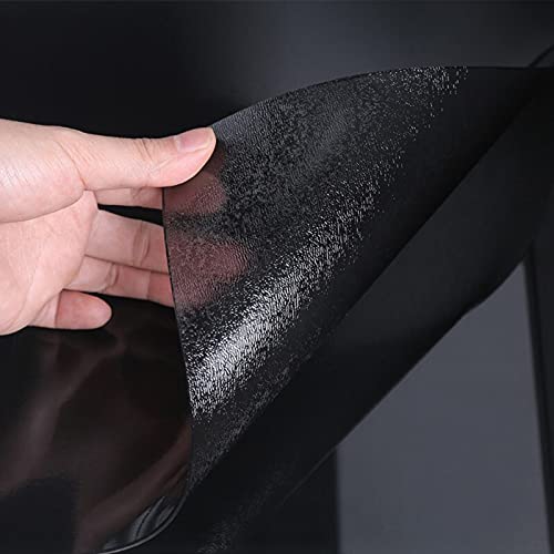 Tischdecke Transparent PVC-Tischschutz, Abwaschbar, Wasserdicht, Für Esstisch Couchtisch Und Schreibtisch, Verschiedenen Gr,Matte Texture Black (Dicke:1.6mm,Größe:100x100cm/39.4x39.4in) von SDAFDPro