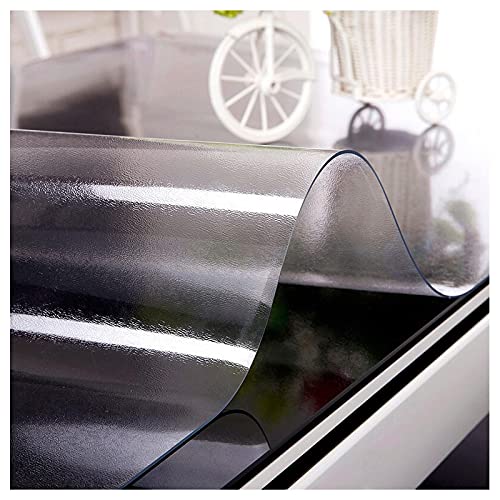 Matt Tischfolie Schutzfolie Transparent,Glasklar Folie Lebensmittelgeeignet PVC Tischdecke Schutztischdecke, Wasserdichter Schutz,Größe Wählbar (Dicke:3mm,Größe:65x75cm/25.6x29.5in) von SDAFDPro