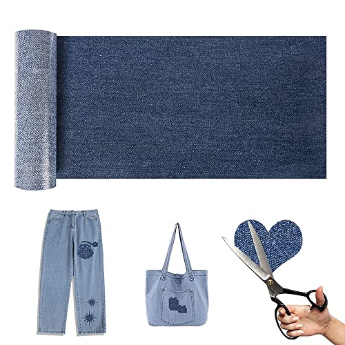 Flicken Zum Aufbügeln, Bügelflicken, Jeans Flicken, Aufbügelflicken Für Jeans, Denim Patches Jeans, Flicken Zum Aufbügeln Kinder, Bügelflicken Für Die Reparatur, 10.5 x 150 cm, Tiefblau Flicken Zum Aufbügeln, Bügelflicken, Jeans Flicken, Aufbügelflicken Für Jeans, Denim Patches Jeans, Flicken Zum Aufbügeln Kinder, Bügelflicken Für Die Reparatur, 10.5 x 150 cm, Tiefblau von Wenrou