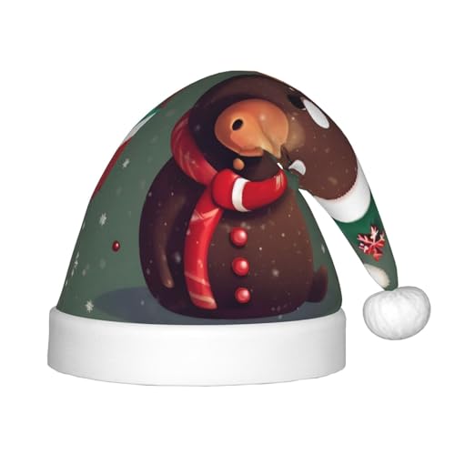Lustige Weihnachtsmütze Elchkopf, 1 Packung Weihnachtsmützen, Plüsch-Weihnachtsmannmütze für Teenager, Weihnachtskostüm, Party und Feiertagsveranstaltung von SDEGTHO