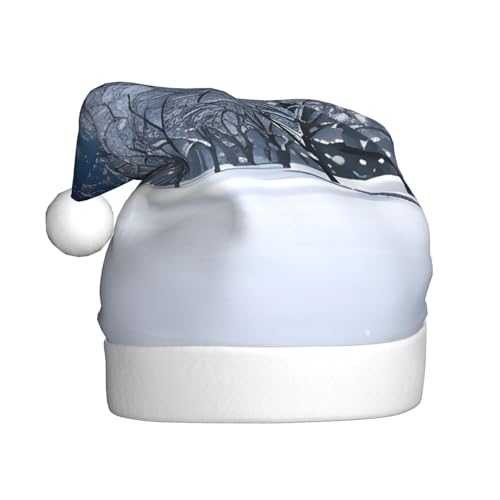 Weihnachtsmütze, Plüschstoff, Weihnachtsmannmütze für Weihnachten, Kostümparty und Feiertags-Event, 1 Packung von SDEGTHO