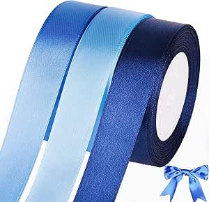 3 St. Geschenkband Blau, 20mm Blau Satinband für Geschenkverpackungen Weihnachtsgeschenke Schleifen Haarschleifen Schleifenband für Blumensträuße Baby Shower Dekoration 3 St. Geschenkband Blau, 20mm Blau Satinband für Geschenkverpackungen Weihnachtsgeschenke Schleifen Haarschleifen Schleifenband für Blumensträuße Baby Shower Dekoration von SDFLKAE
