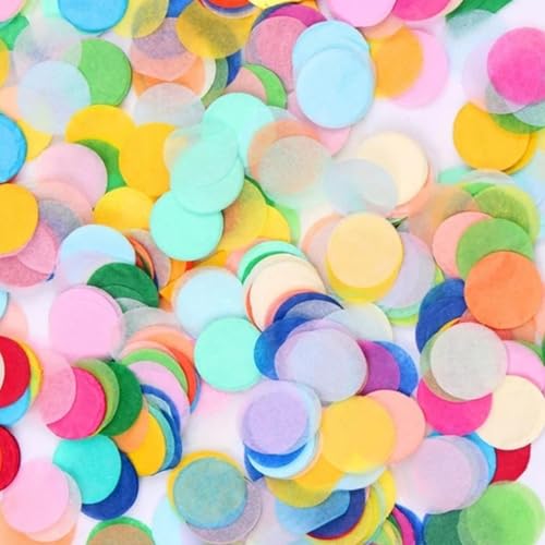 6000 Stück Konfetti Bunt - Groß Hochzeit Pastell Mehrfarbig Runde Papierreste im Gewicht für Luftballons, Geschenkbox, Dekoration für Geburtstag Feier Party Konfetti Hochzeit Jubiläum 6000 Stück Konfetti Bunt - Groß Hochzeit Pastell Mehrfarbig Runde Papierreste im Gewicht für Luftballons, Geschenkbox, Dekoration für Geburtstag Feier Party Konfetti Hochzeit Jubiläum von SDFLKAE