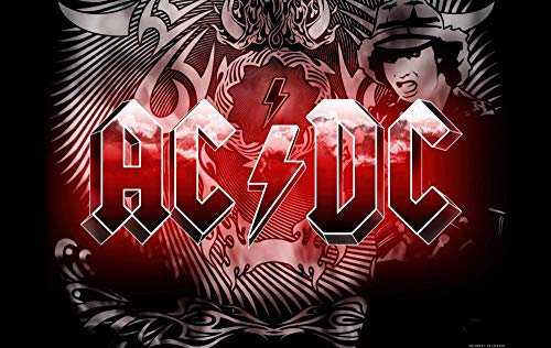 SDFTYH 5d Diamant Painting Bilder Full groß AC-DC Red Band,DIY Stickerei Painting Kreuz Stich Diamond Dekoration malen nach Zahlen 15.7 x 23.6inch von SDFTYH