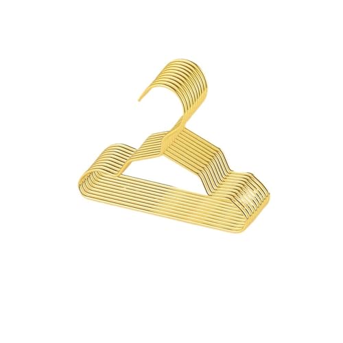 SDGBCXD Garderobenständer, 10 stücke 15/20/25 cm Kleine Goldene Kleiderbügel Kleiderbügel Mäntel Hosen Wäscheständer Kleiderschrank Kleiderbügel Erwachsene Rock Kleid(15cm) von SDGBCXD