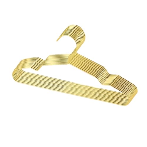 SDGBCXD Garderobenständer, 10 stücke 15/20/25 cm Kleine Goldene Kleiderbügel Kleiderbügel Mäntel Hosen Wäscheständer Kleiderschrank Kleiderbügel Erwachsene Rock Kleid(25cm) von SDGBCXD