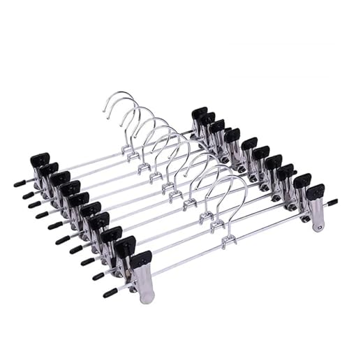 SDGBCXD Garderobenständer, 10 stücke Edelstahl Wäscheklammer Hosen Klemme Nicht-Slip Hosen Kleiderbügel Praktische Multi-Funktion Kreative Exquisite SDGBCXD Garderobenständer, 10 stücke Edelstahl Wäscheklammer Hosen Klemme Nicht-Slip Hosen Kleiderbügel Praktische Multi-Funktion Kreative Exquisite von SDGBCXD