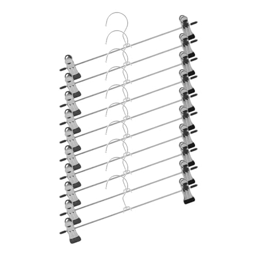 SDGBCXD Garderobenständer, 10 stücke Kleid Kleiderbügel Multi Funktionale Hosen Rack Edelstahl Hosen Clip Rock Kleiderbügel Schrank SDGBCXD Garderobenständer, 10 stücke Kleid Kleiderbügel Multi Funktionale Hosen Rack Edelstahl Hosen Clip Rock Kleiderbügel Schrank von SDGBCXD