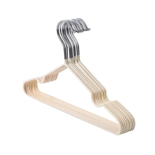 SDGBCXD Garderobenständer, 10 stücke Kleiderbügel Metall Trocknen Rack for Erwachsene 40 * 20cm Haushalt Nicht-Slip Metall(Yellow) von SDGBCXD