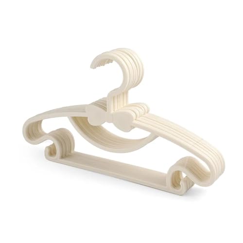 SDGBCXD Garderobenständer, 10 stücke Kleiderbügel Racks Tragbare Kunststoff Display Kleiderbügel Winddicht Mäntel Kleiderbügel Kleidung Organizer(White) von SDGBCXD