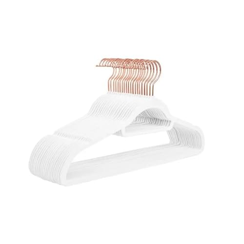 SDGBCXD Garderobenständer, 42/45CM Rutschfester, geschmeidiger Samt-Kleiderbügel, Nahtloser Beflockungs-Kleiderbügel, Goldener Haken, Aufbewahrung trockener Kleidung im Kleiderschrank(A0142cm Length) SDGBCXD Garderobenständer, 42/45CM Rutschfester, geschmeidiger Samt-Kleiderbügel, Nahtloser Beflockungs-Kleiderbügel, Goldener Haken, Aufbewahrung trockener Kleidung im Kleiderschrank(A0142cm Length) von SDGBCXD
