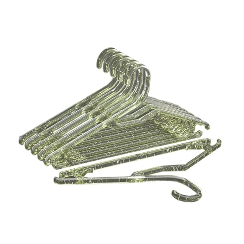 SDGBCXD Garderobenständer, 6 Stück Kleiderbügel, rutschfest, platzsparend, leicht, for Schrank, Schlafzimmer, Kleiderschrank, Röcke, Pullover(Green) von SDGBCXD
