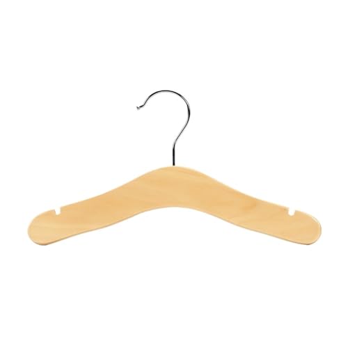 SDGBCXD Garderobenständer, Kleiderbügel aus Holz, Garderobenständer, freundlicher Raum, Anzug, Kleid, Organizer, rutschfeste Schulter-Display, Kleiderbügel(Medium 27cm) von SDGBCXD