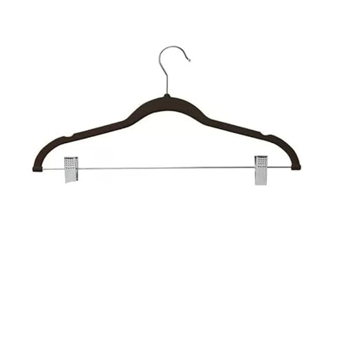 SDGBCXD Garderobenständer, Samt Hosen Rack Clip Metall Anti-Rutsch Wäscheklammer Kleiderschrank Hosen Klemme Kleiderbügel Platzsparend Zimmer(Pink5pcs) von SDGBCXD