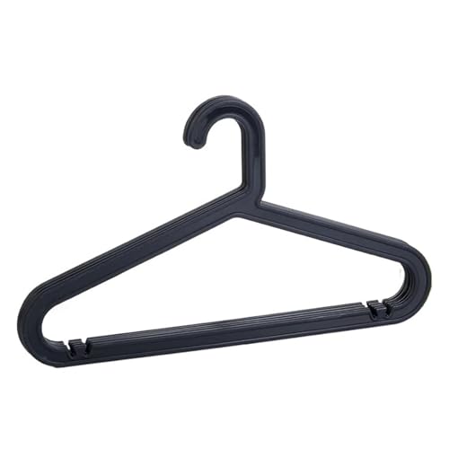 SDGBCXD Garderobenständer, Traceless Coat Hangers Household Wardrobe Adult Multi-Function Coat Hangers Non-Slip Dry(Black,15Pcs) von SDGBCXD