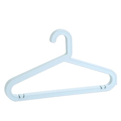 SDGBCXD Garderobenständer, Traceless Coat Hangers Household Wardrobe Adult Multi-Function Coat Hangers Non-Slip Dry(Blue,10Pcs) von SDGBCXD