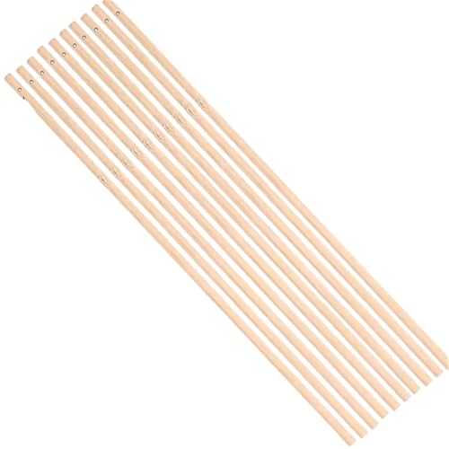 Holzstäbchen zum Basteln 10 Stücke 6mm Durchmesser Rund Perforiert Bambus Stick for 30/40/50cm Modellbau Dübel DIY Gebäude Modell Holzbearbeitung Werkzeug(Length 40 cm) von SDIUAKBV