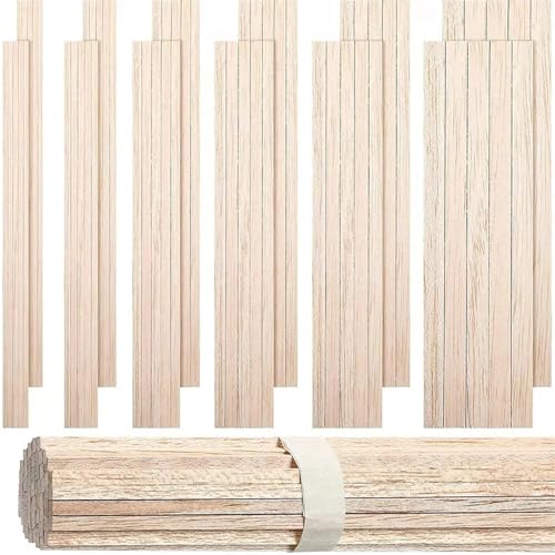 Holzstäbchen zum Basteln 130 stücke Balsaholz Holz Streifen Handwerk Platz Knüppel Modell Spielzeug Gebäude Carving Handwerk DIY Zubehör Balsa Stick von SDIUAKBV