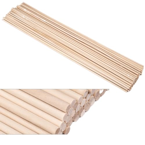 Holzstäbchen zum Basteln 3,0 mm, 5,0 mm, 500 Stück, runde Bambusstäbe aus Holz, DIY, handgefertigt, Herstellung von kleinen Holzstäben, Material for Holzbearbeitungsbedarf(3x100mm) von SDIUAKBV
