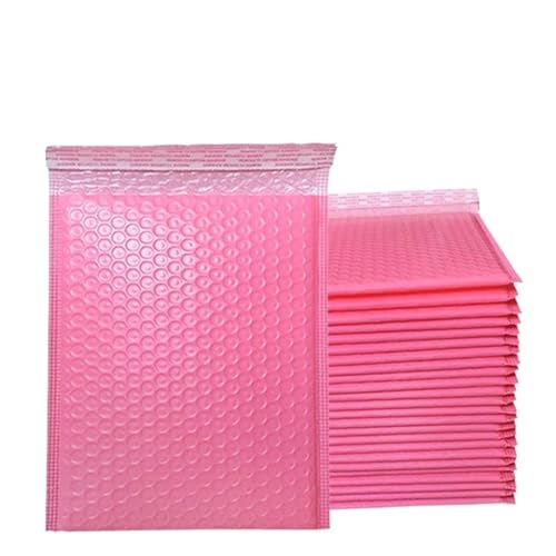 Luftpolstertaschen Luftpolstertaschen, 100 Stück, Umschläge for Versandtaschen, gepolsterte Umschläge for Verpacken, Versiegeln, Versenden, Polsterung, Lila und Rosa, Grün(Pink,13 * 18cm) von SDIUAKBV