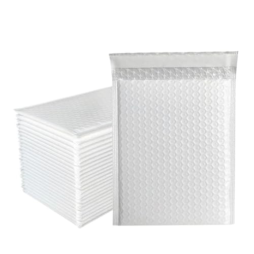 Luftpolstertaschen Luftpolstertaschen, 100 Stück, Umschläge for Versandtaschen, gepolsterte Umschläge for Verpacken, Versiegeln, Versenden, Polsterung, Lila und Rosa, Grün(White,13 * 15cm) von SDIUAKBV