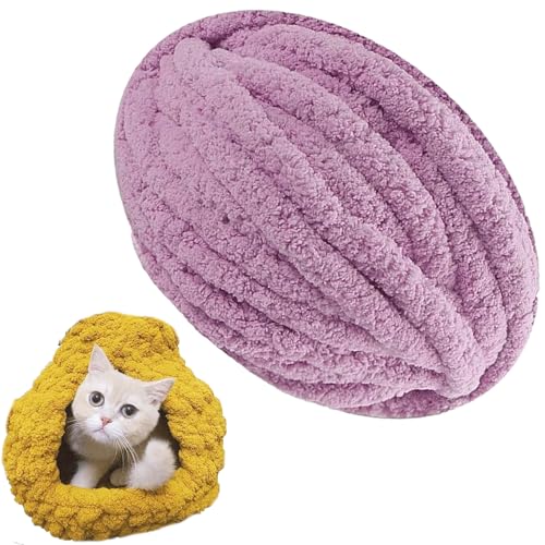 1/2/5/10 x 250 Gramm Dicke Wolle Garn Strickgarn Super Soft Chenille Chunky Yarn Bulky für Teppiche Sofadecken Decken Heimdekoration Armstricken (Color : 29@, Size : 5 roll(1250g)) von SDNAM